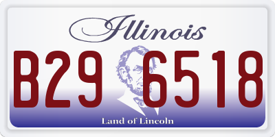IL license plate B296518