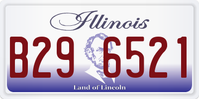 IL license plate B296521