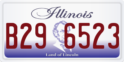 IL license plate B296523