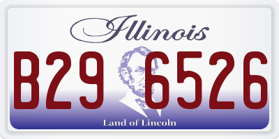 IL license plate B296526