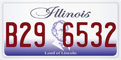 IL license plate B296532