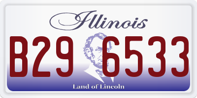 IL license plate B296533