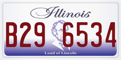 IL license plate B296534