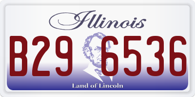 IL license plate B296536