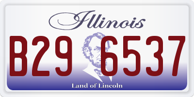 IL license plate B296537