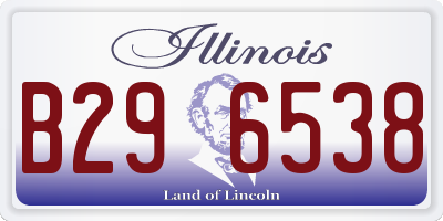 IL license plate B296538