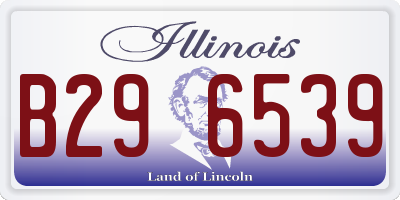 IL license plate B296539