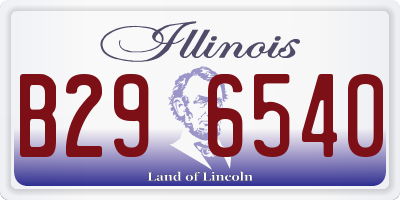 IL license plate B296540