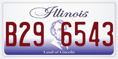 IL license plate B296543