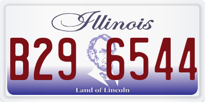 IL license plate B296544