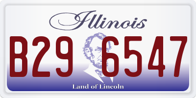 IL license plate B296547