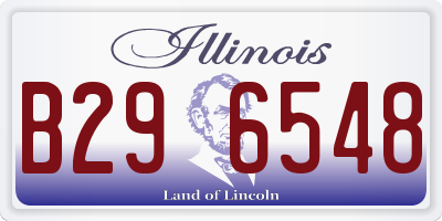 IL license plate B296548