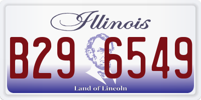IL license plate B296549