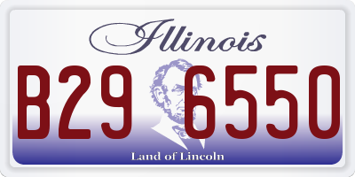 IL license plate B296550