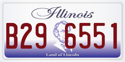 IL license plate B296551