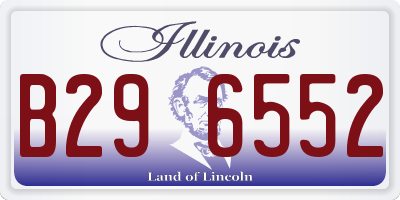 IL license plate B296552