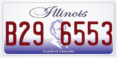 IL license plate B296553