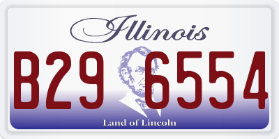 IL license plate B296554