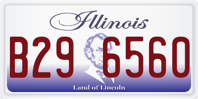 IL license plate B296560