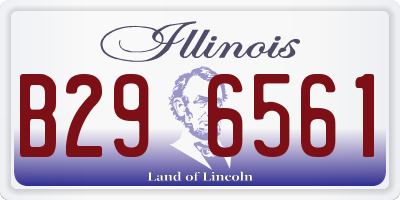 IL license plate B296561