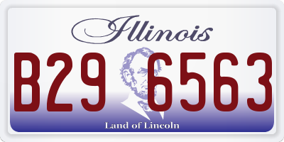 IL license plate B296563