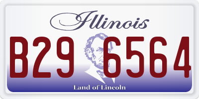 IL license plate B296564
