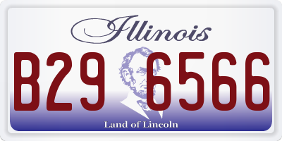 IL license plate B296566