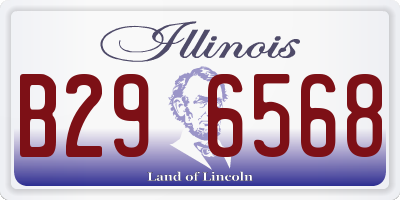 IL license plate B296568