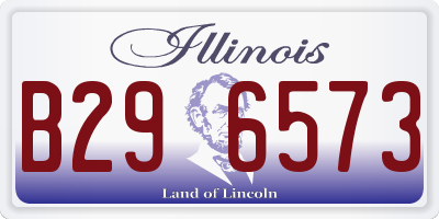 IL license plate B296573