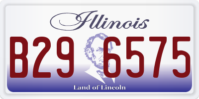 IL license plate B296575