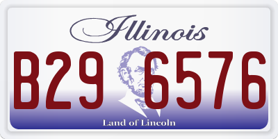IL license plate B296576