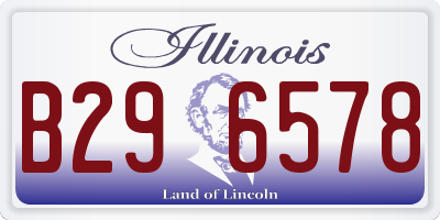 IL license plate B296578