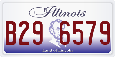IL license plate B296579