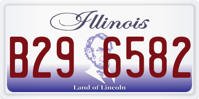 IL license plate B296582
