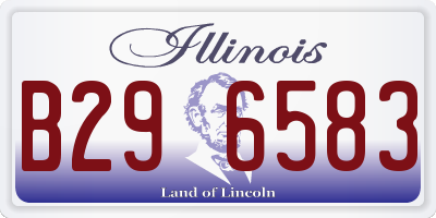 IL license plate B296583