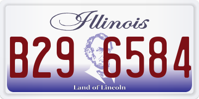 IL license plate B296584