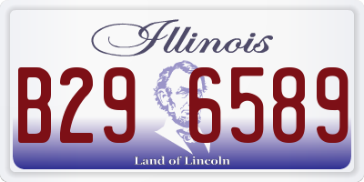 IL license plate B296589