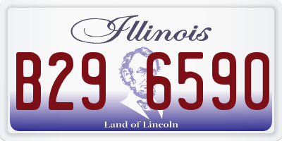 IL license plate B296590