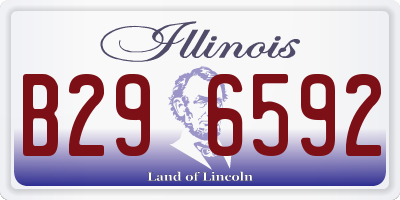 IL license plate B296592
