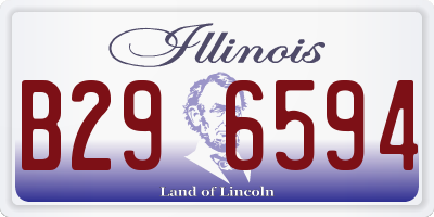 IL license plate B296594