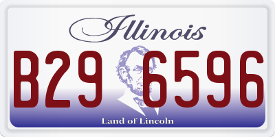 IL license plate B296596