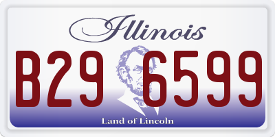 IL license plate B296599