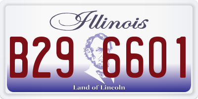 IL license plate B296601