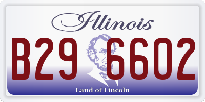 IL license plate B296602