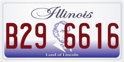 IL license plate B296616