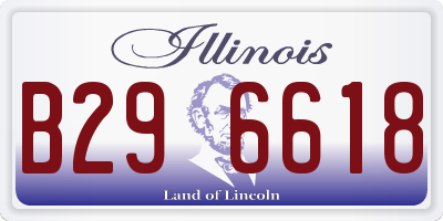 IL license plate B296618