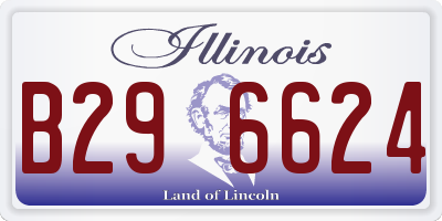 IL license plate B296624