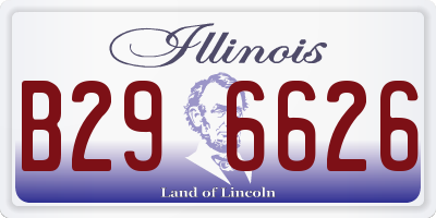 IL license plate B296626