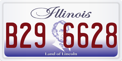 IL license plate B296628