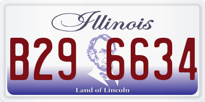 IL license plate B296634